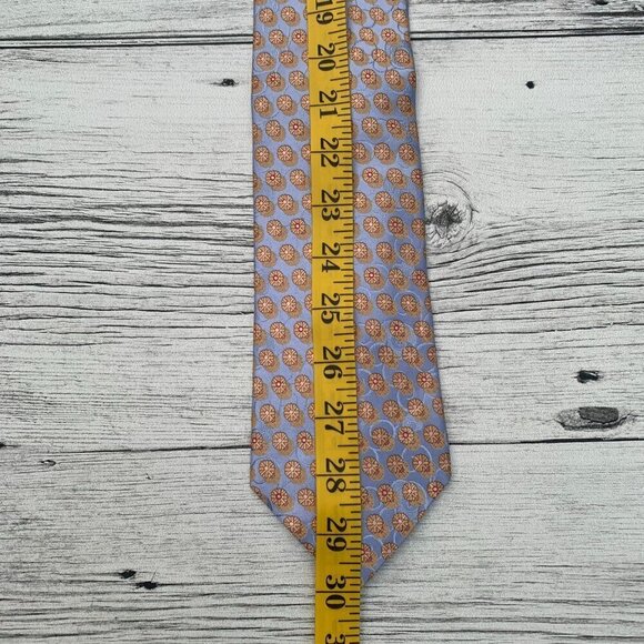 Ermenegildo Zegna Floral Print Silk Tie - Picture 8 of 8